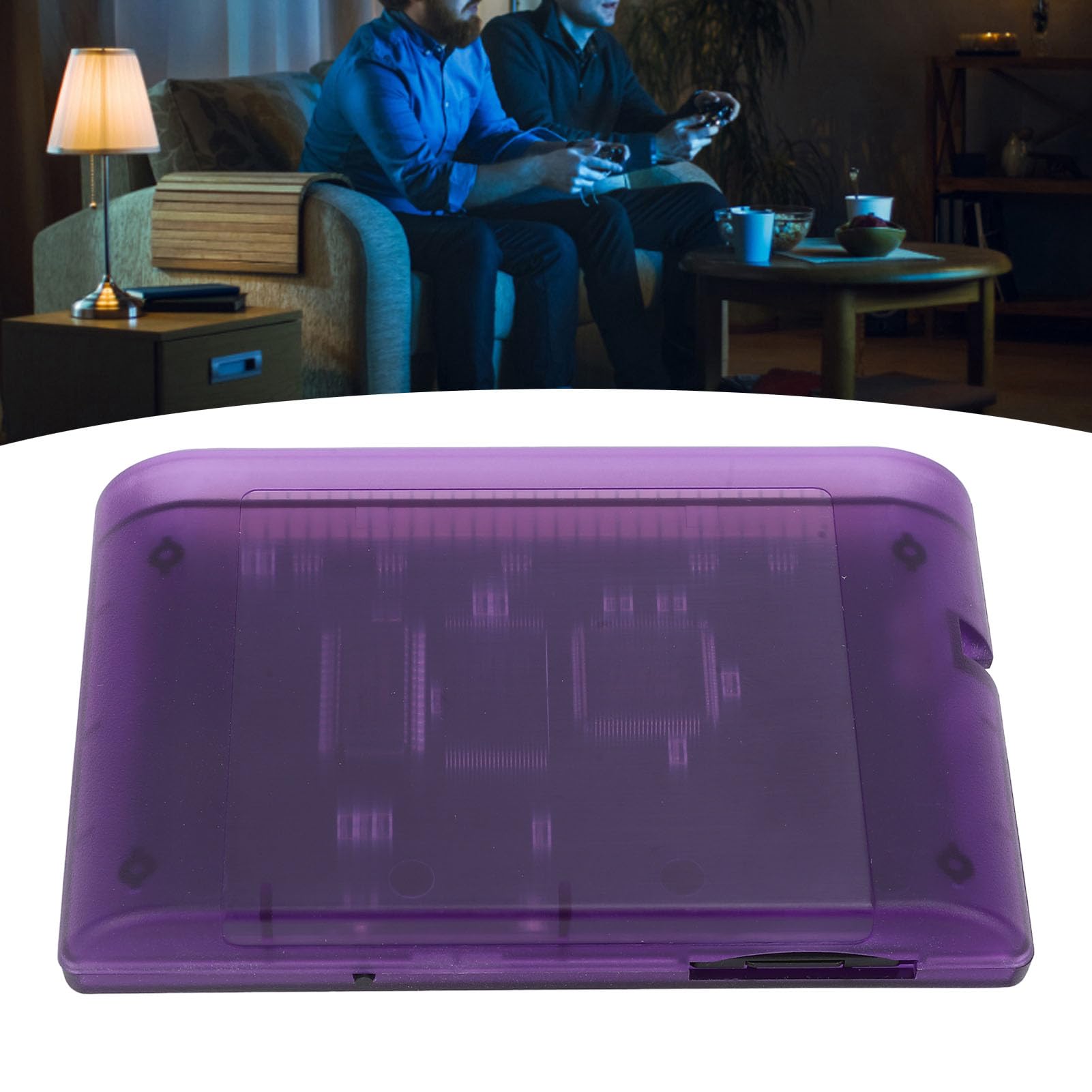 Retro Game Card - 3000 in 1 Multifunction Game Video Cassette for Nintendo/Sega Accessories (Purple Transparent) - Perfect for Classic Gaming Enthusiasts & Collectors
