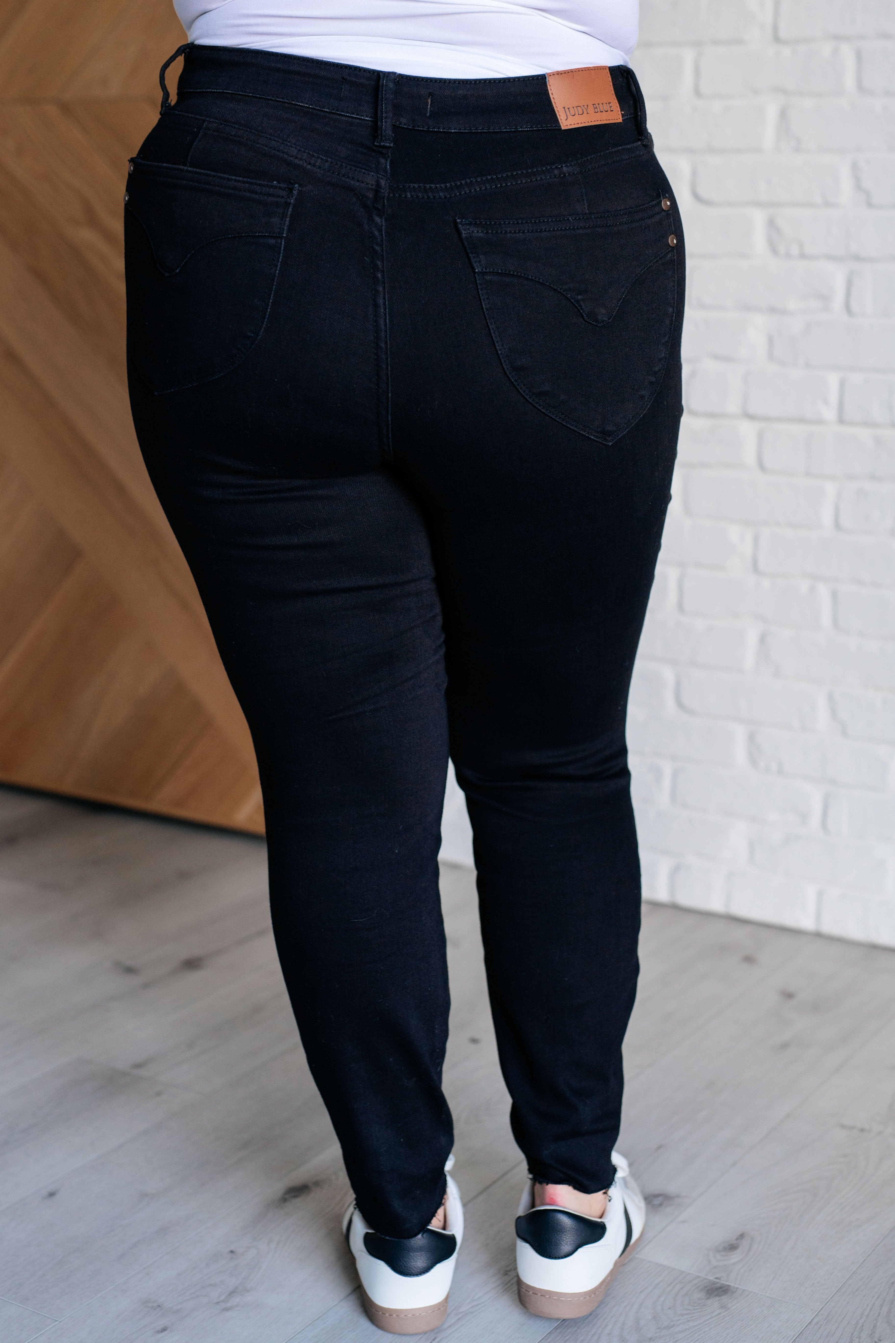 Nicole High Waisted Tummy Control Skinny Jeans for Women - Slimming Black Denim Pants | Perfect for Work, Date Night & Everyday Wear