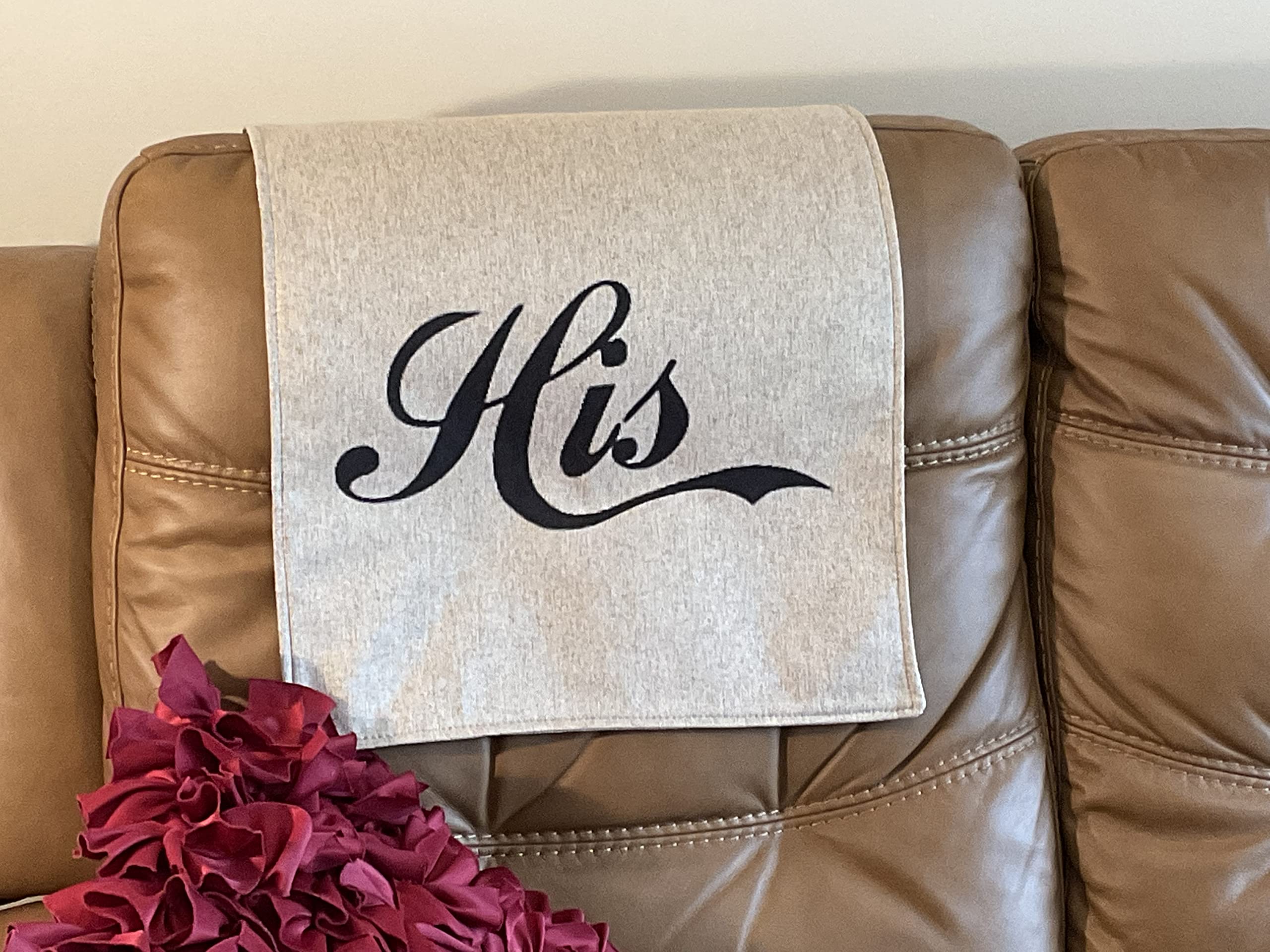 Premium Headrest Covers for Recliners & Sofas - Universal Fit 17x27 Inches - Furniture Slipcovers & Protectors for Theater Chairs, Office Chairs - Washable Chair Pads - Great Gift Idea - Made in USA - Perfect for Home, Office & Movie Nights