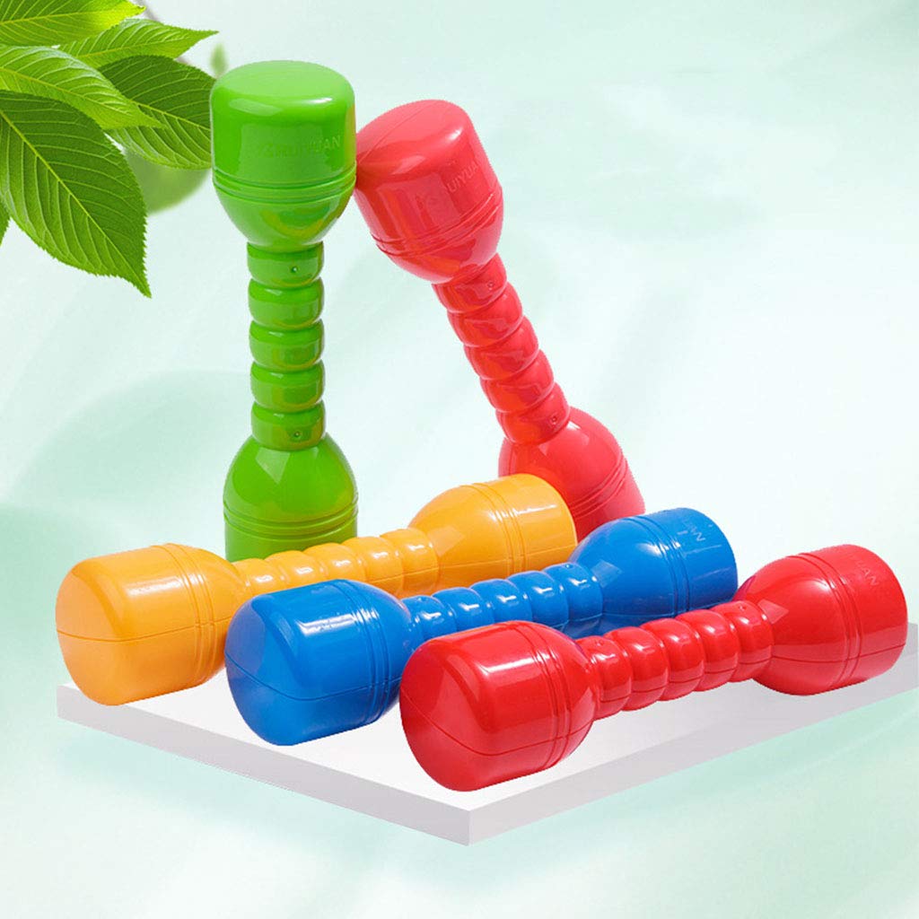 VNK 2-Piece Kids Dumbbell Set - Lightweight Plastic Exercise Weights for Children, Pink Home Gym Equipment - Perfect for Indoor Fitness, Strength Training & Playtime Activities