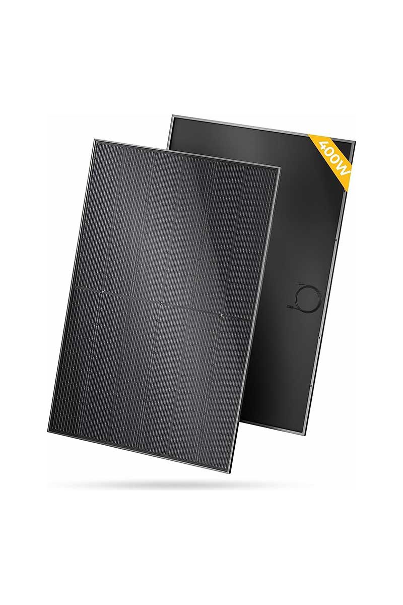 BougeRV 400W 12V Monocrystalline Solar Panel with 10BB Cells - Perfect for RV, Boat, Off-Grid & Home Solar Power Systems