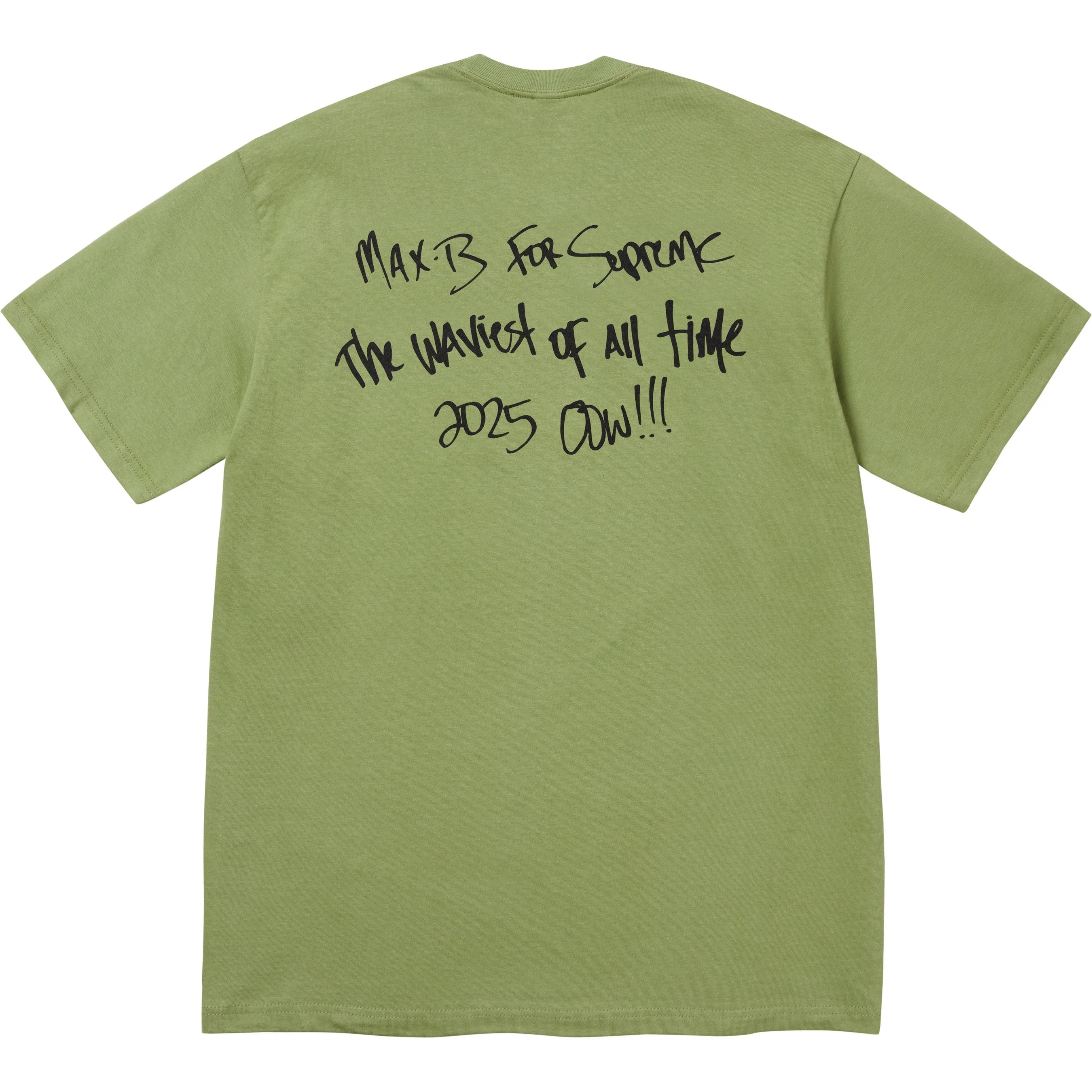 Supreme Max B Tee Moss - Vintage Graphic Streetwear T-Shirt for Men - Perfect for Casual Wear, Street Style & Hip Hop Fashion