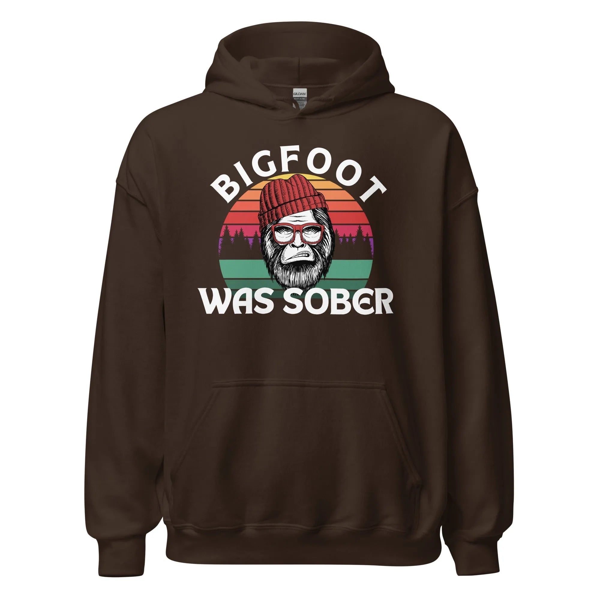 Bigfoot Was Sober! Funny Cryptid Unisex Hoodie - Cozy Pullover Sweatshirt for Men & Women - Perfect for Camping, Hiking & Outdoor Adventures