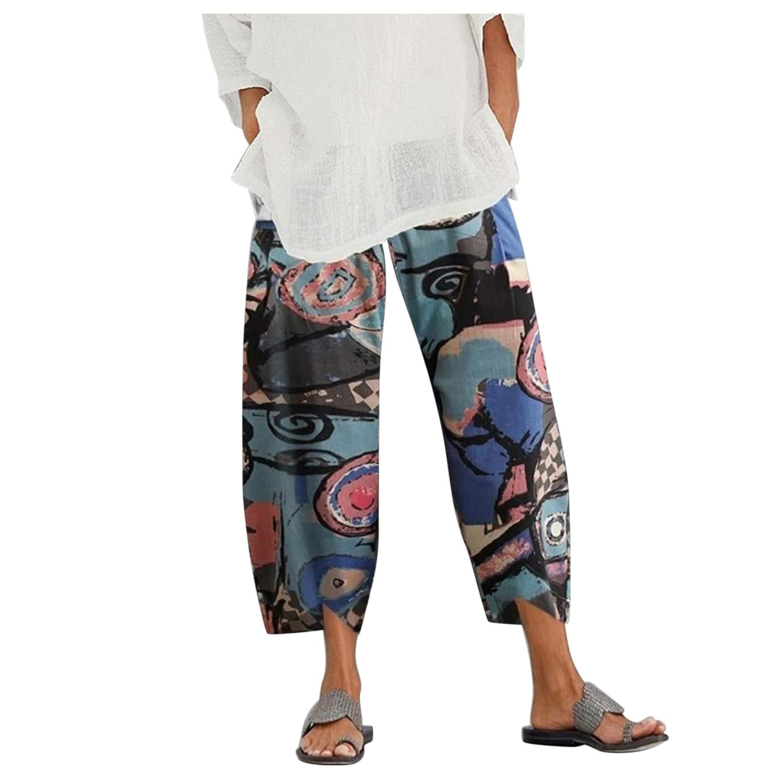 NBSLA Men's Khaki Pants & Women's Beach Pants - Stretch Elastic Waist Pull-On Pants, Maternity Yoga Pants, Gym Workout Pants, Low-Rise Baggy Jeans & Gold Leggings - Perfect for Casual Wear, Office, Travel and Yoga