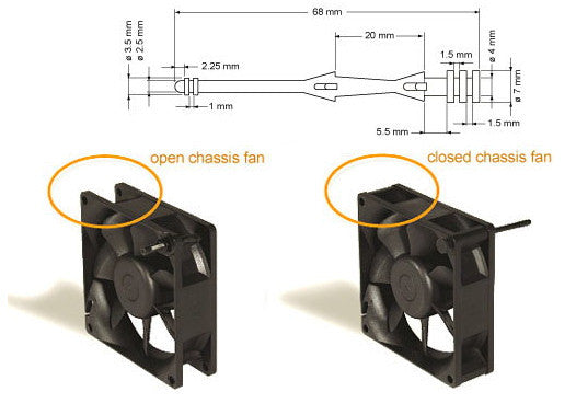 Coolerguys 4-Pack Black Rubber Fan Mounts for Closed Corner Fans - Secure & Vibration-Free Installation for PC, Server & Cabinet Cooling Systems