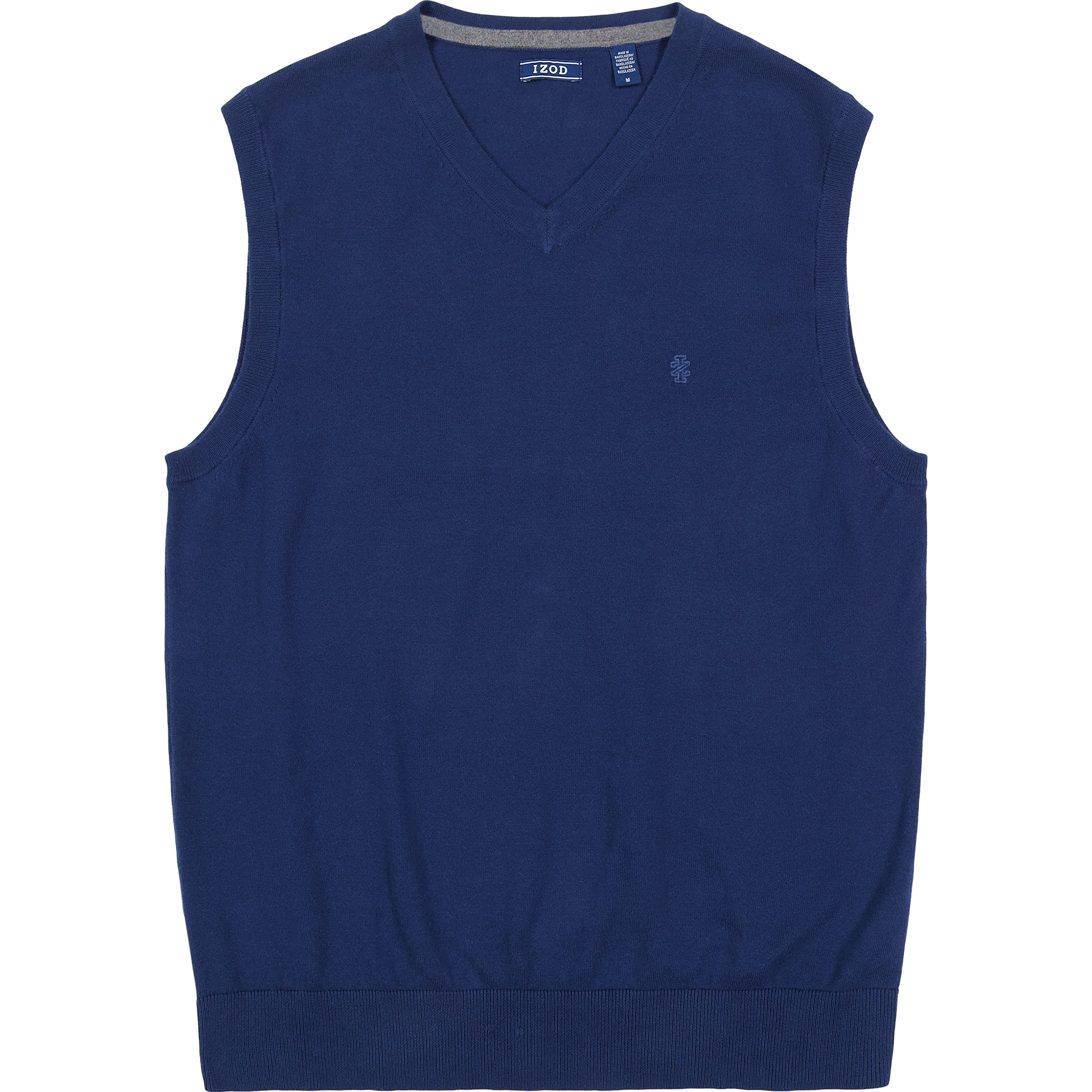 IZOD Men's Big & Tall Premium V-Neck Sweater Vest - Comfortable Knit Pullover for Casual Wear & Layering