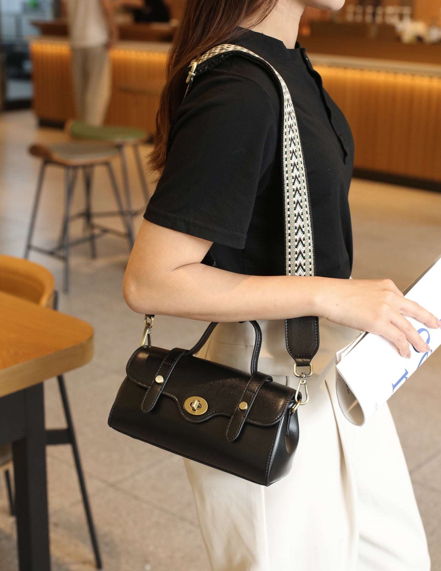 Stylish Genuine Leather Tote Bag for Women - Spacious & Durable Handbag for Work, Travel & Everyday Use