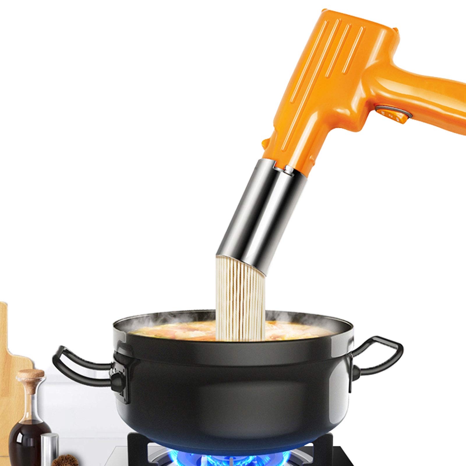APOE Electric Pasta Maker Machine - Stainless Steel Automatic Noodle Maker & Pasta Press for Fresh Homemade Pasta, Ramen, Lasagna - Perfect Kitchen Gadget for Italian Cuisine & Asian Noodle Dishes