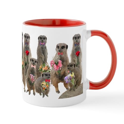 White/Red Inside - Meerkat Mug