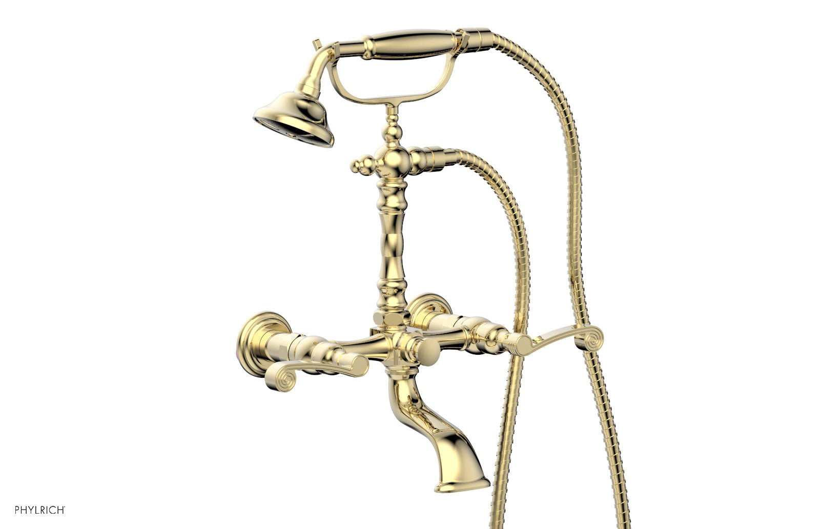 3RING Exposed Tub & Hand Shower Combo K2393-02 - Chrome Finish Bathroom Faucet for Bathtub and Shower, Perfect for Modern Home Renovation and Spa-Like Experience