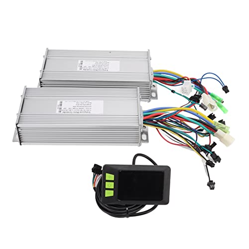 36V 48V 1000W Waterproof Brushless Motor Controller with LCD Display - Dual Drive E-Bike & Scooter Speed Controller Kit for Commuting & Off-Road Riding
