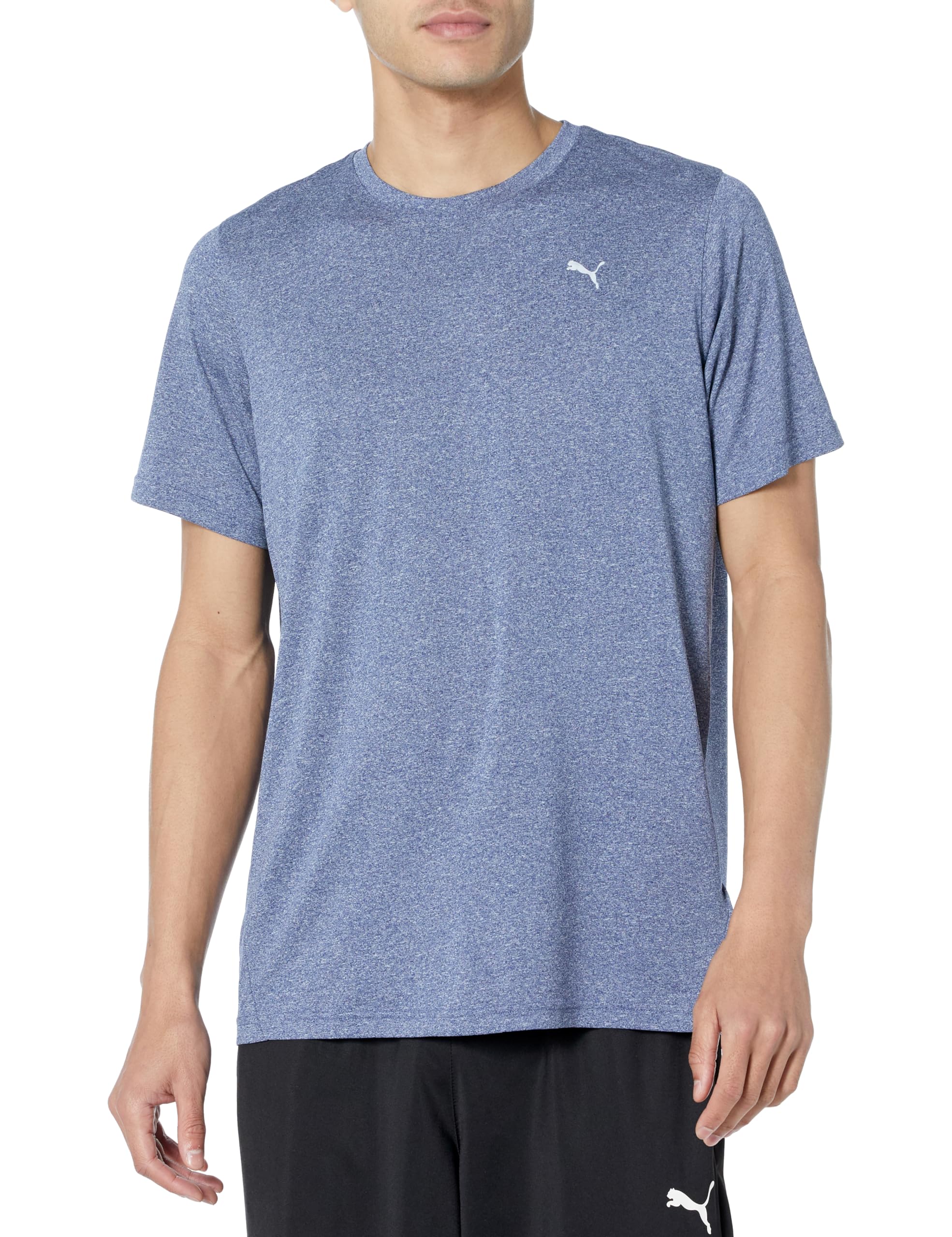 PUMA Men's Performance Heather T-Shirt - Moisture Wicking Athletic Tee for Workouts & Training (Big & Tall Sizes Available) - Perfect for Gym, Running & Casual Wear