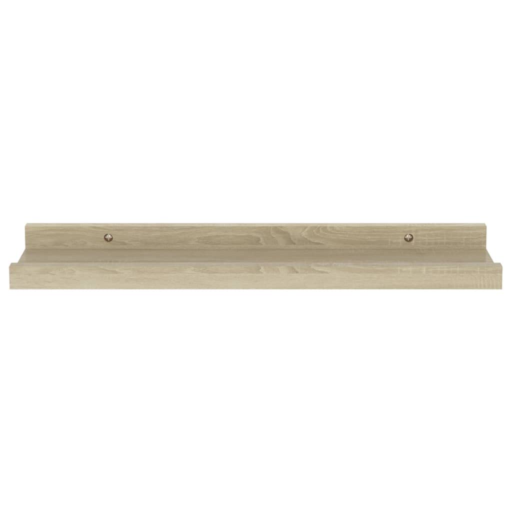 4-Pack Floating Wall Shelves - Sonoma Oak 15.7