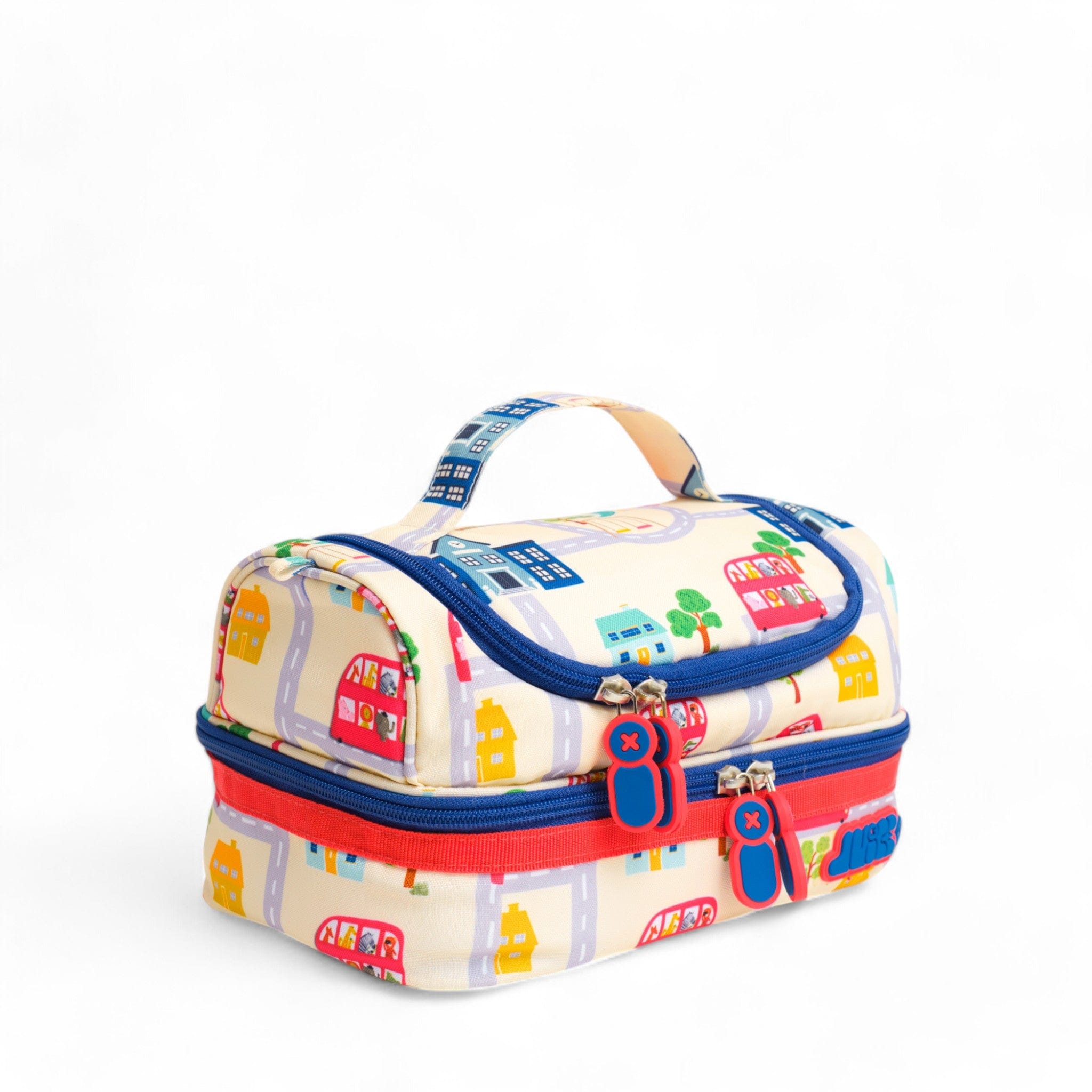 Wheel on the Bus Insulated Lunch Box for Kids - Fun School Lunch Bag with Cool Bus Design - Perfect for Preschool, Daycare & Picnics