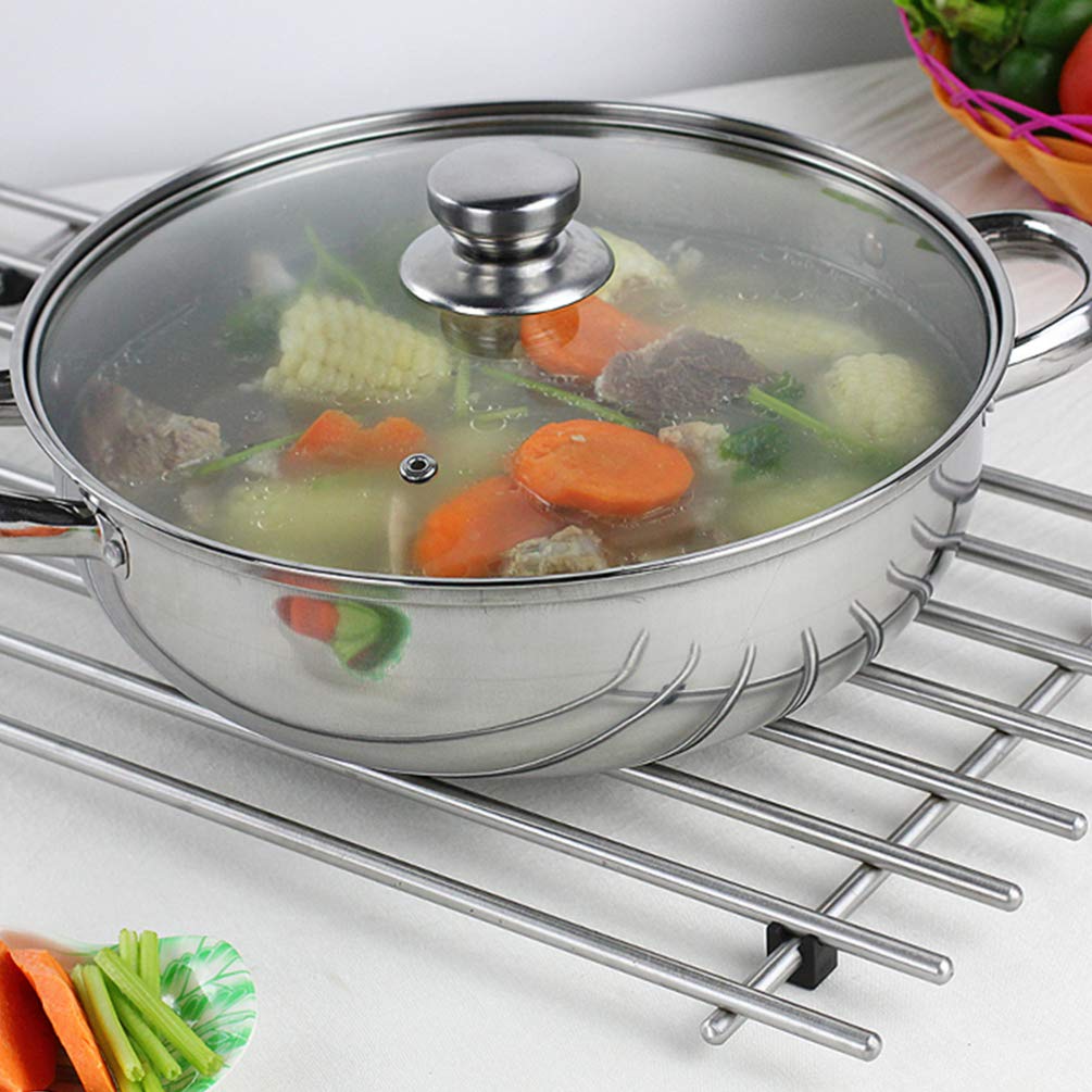 Premium Stainless Steel Double Layer Steamer Pot - Multi-Functional Stockpot for Boiling, Steaming & Cooking | Perfect for Home Kitchens, Restaurants & Meal Prep