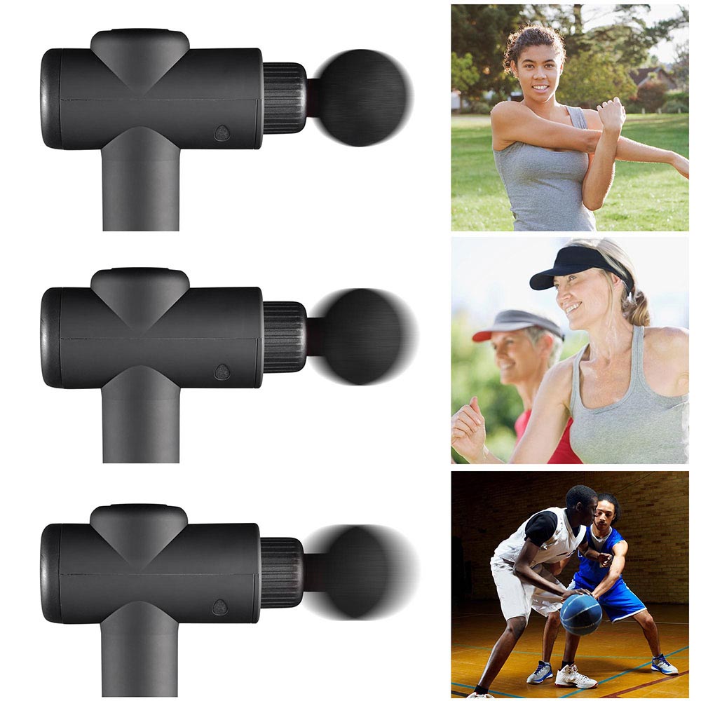 Rechargeable Deep Tissue Massage Gun - 6 Attachments, Cordless Percussion Massager for Muscle Pain Relief - Perfect for Athletes, Gym Recovery & Home Use
