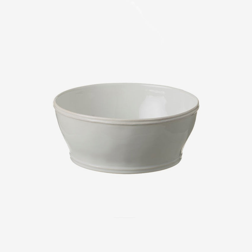 Casafina Fontana White Serving Bowl - Elegant Porcelain Dish for Salads, Pasta & Entertaining - Perfect for Dinner Parties & Family Gatherings