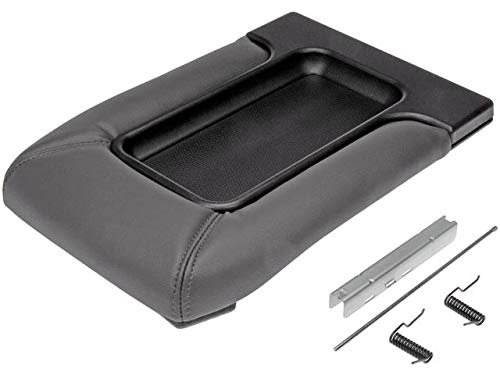 Dark Gray Console Lid Replacement for 2001-2006 Chevy Silverado 2500 HD (Split Bench Seat) | Durable Center Armrest Cover | Perfect for Road Trips & Daily Commutes
