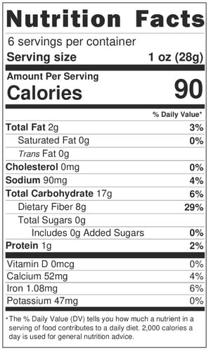 Sami's Bakery Plain Chips - Millet & Flax Snacks - Bulk Case of 12 Bags - Healthy Gluten-Free Snack for On-the-Go, Office, or School Lunch