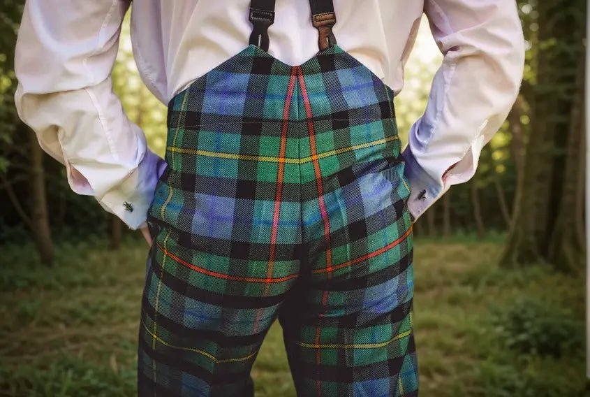 Custom Made Fishtail Back Tartan Trews - Premium Scottish Wool Trousers for Men | Perfect for Highland Dancing, Weddings & Formal Events