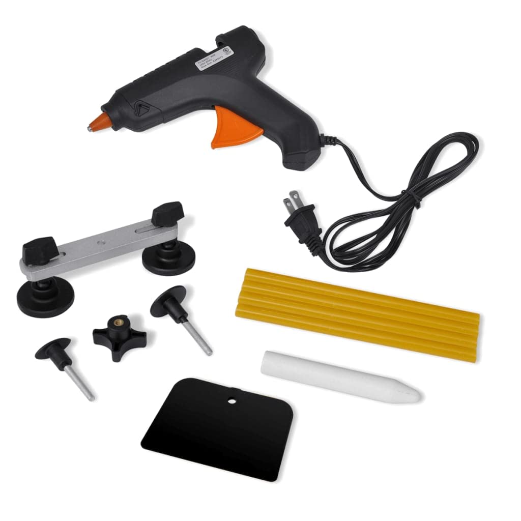 SKM Car Body Panel Repair Dent Removal Tool Kit - Professional Auto Dent Puller for Dents, Creases & Hail Damage - Perfect for DIY Car Body Repair at Home or Garage