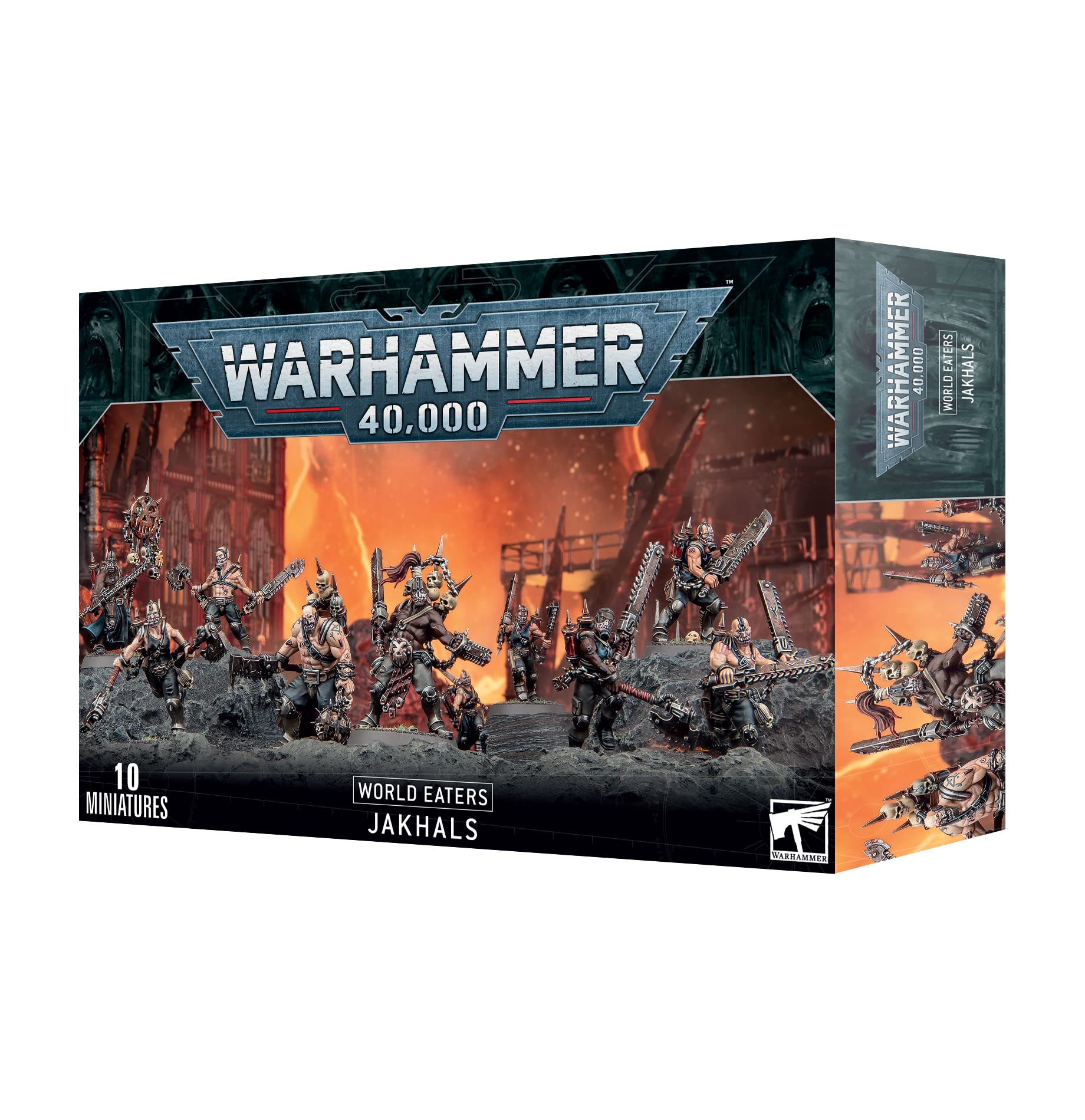 Warhammer 40K World Eaters Jakhals - Red Miniatures for Tabletop Gaming