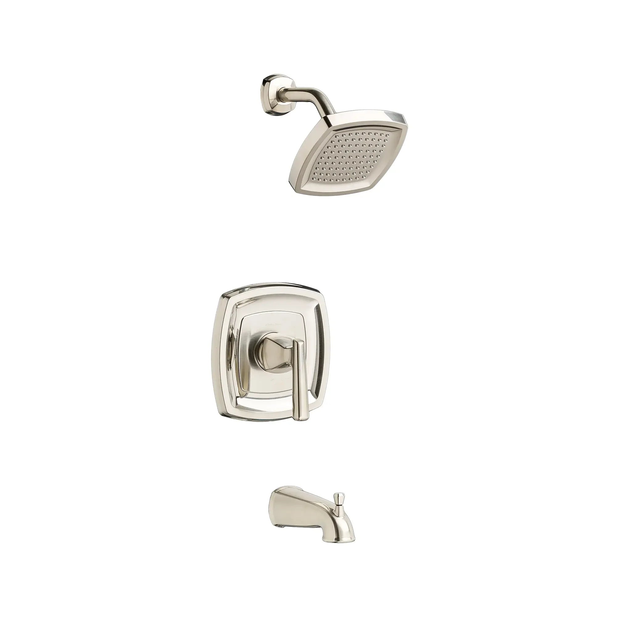 Edgemere® 2.5 GPM Tub and Shower Trim Kit with Showerhead - Double Ceramic Pressure Balance Cartridge & Lever Handle - Perfect for Bathroom Renovation and Modern Home Upgrade
