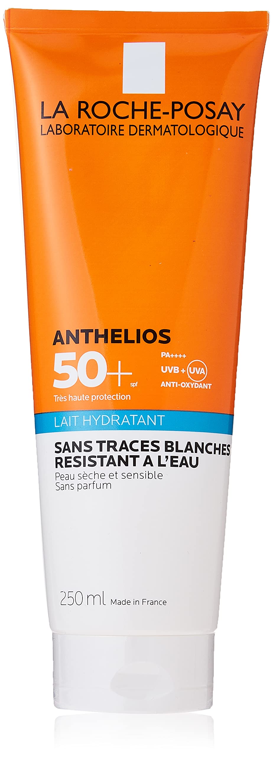 La Roche-Posay ANTHELIOS XL SPF50+ Sunscreen Milk 250ml - Ultra Lightweight Velvety Texture for Face & Body - Perfect for Daily Sun Protection, Outdoor Activities & Sensitive Skin Care