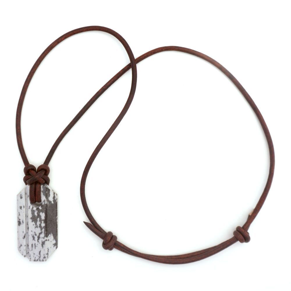 Viking Whetstone Necklace - Authentic Norse Survival Pendant by Wazoo | Rare Collectible Viking Jewelry for Outdoor Adventures & Historical Reenactments