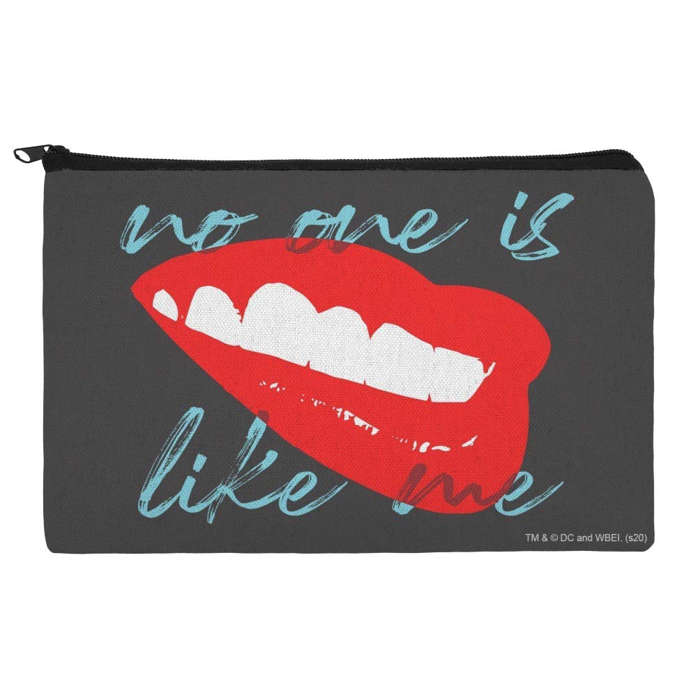 Birds of Prey Harley Quinn No One Like Me Makeup Cosmetic Bag Organizer Pouch - Waterproof Travel Makeup Case for Cosmetics, Brushes & Toiletries - Perfect for DC Fans, Cosplay & Everyday Use