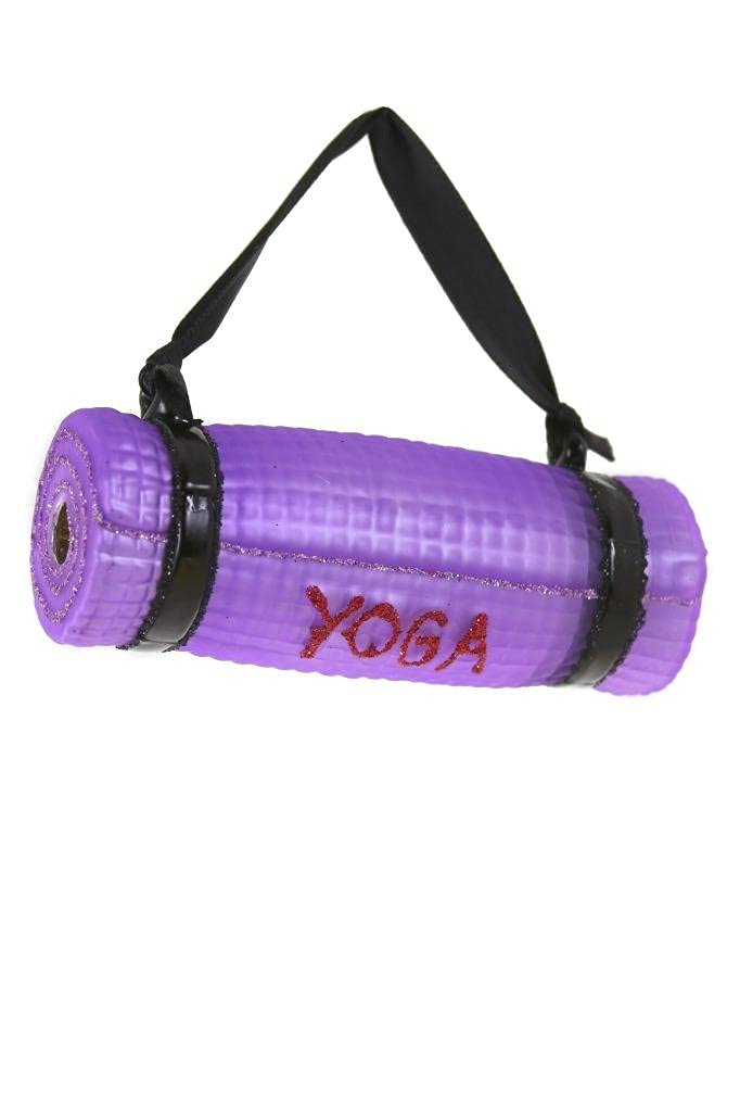 Premium Rolled-Up Yoga Mat for Exercise & Fitness - Non-Slip Eco-Friendly Workout Mat - Ideal for Yoga, Pilates, Home Gym & Holiday Gifts (Christmas Ornament Style)