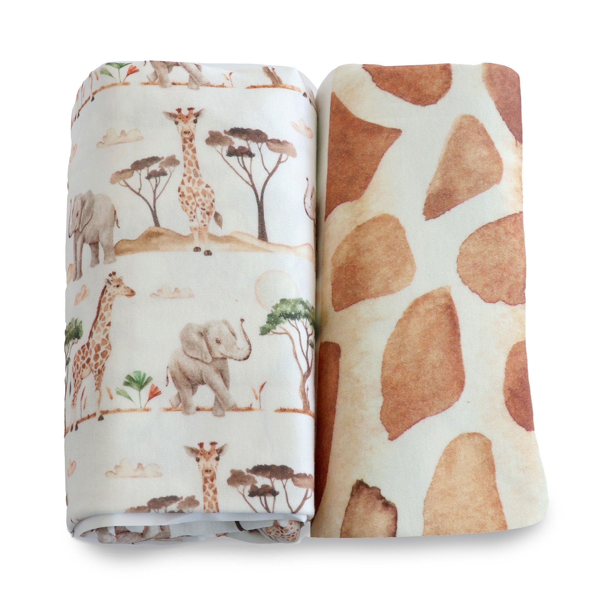 Adventure Bamboo 2-Pack Jersey Cot Fitted Sheets - Soft & Breathable for Baby Crib, Toddler Bed, and Travel Cots - Perfect for Nursery, Daycare, and Home Use