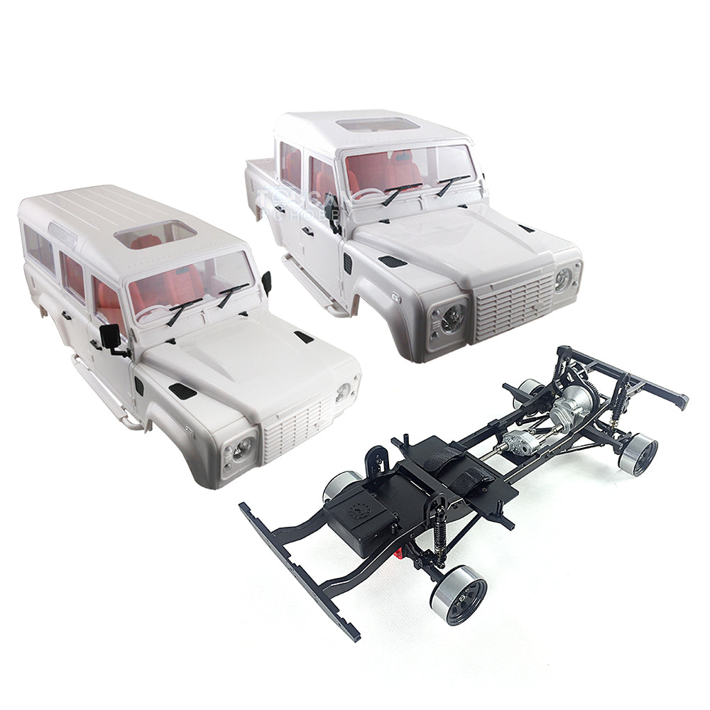 1:10 Scale Rock Crawler 334MM Shell Cabin Chassis & Tires Spare Parts for D110 RC Cars - DIY Off-Road Model Car Accessories for Hobbyists & Collectors (Perfect for Trail Crawling & RC Car Upgrades)