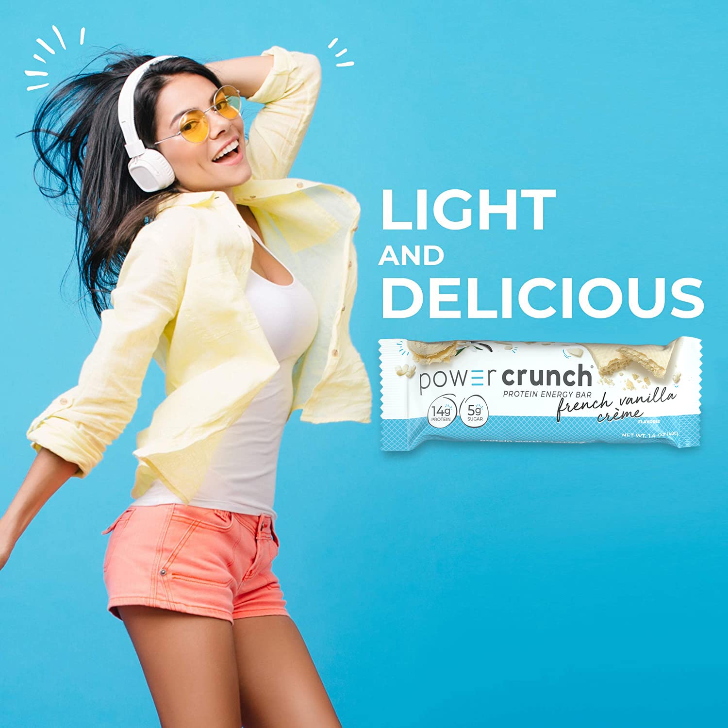 Power Crunch Protein Wafer Bars - 12 Pack (2 Boxes) | High Protein Snack with French Vanilla Creme Flavor | 1.4oz per Bar | Keto Friendly, Low Carb Energy Bars for Gym, Hiking & On-the-Go Nutrition