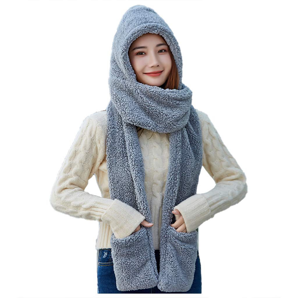 Cozy Winter Hat with Ear Flaps & Scarf Set for Women - Soft Plush Warm Beanie, Baseball Cap & Gloves - Perfect for Snowboarding, Skiing & Outdoor Activities