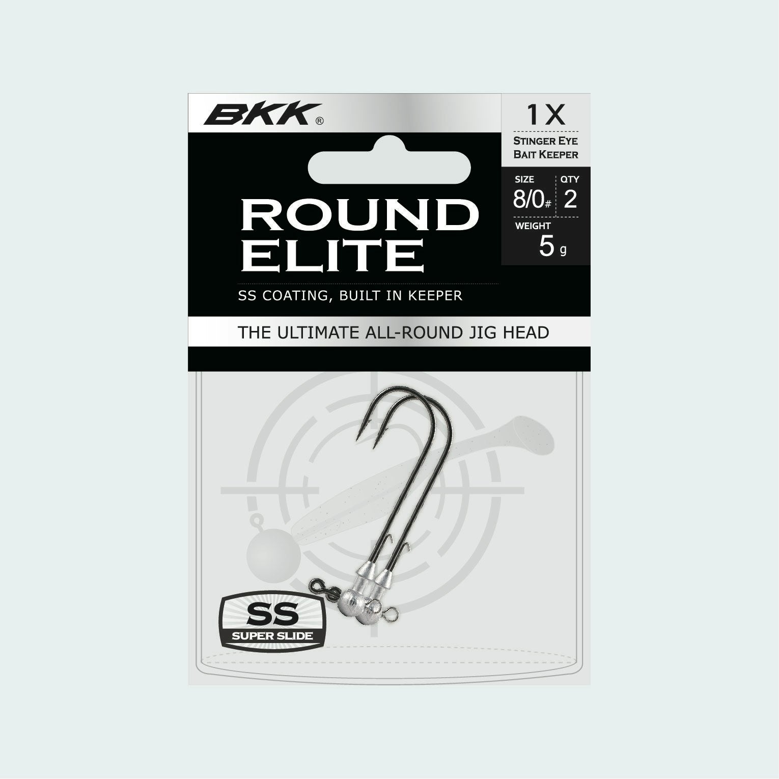 BKK Round Head Elite Stinger Jighead - Premium Fishing Hook for Bass, Walleye & Saltwater - Perfect for Jigging, Casting & Trolling in Freshwater & Ocean