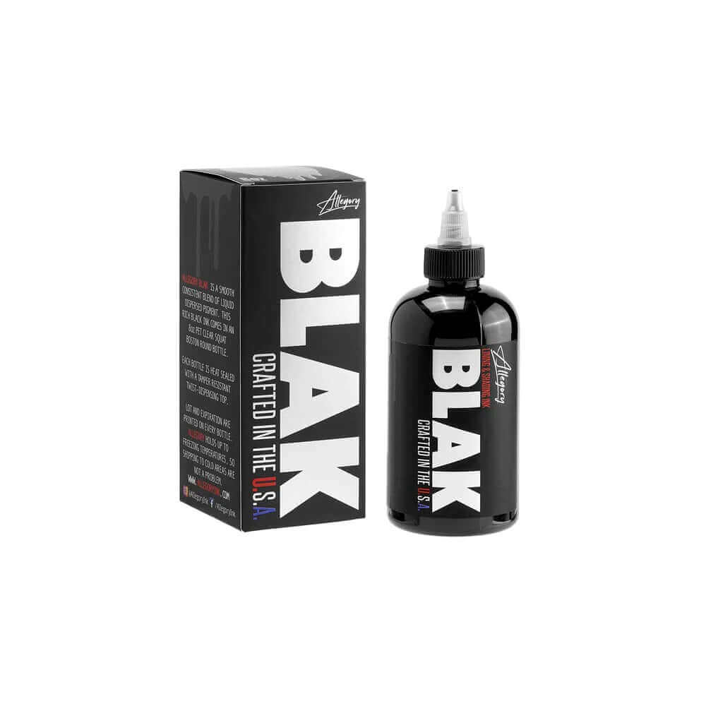 Premium Allegory Blak Tattoo Ink - Professional Grade, Vegan & Sterile Tattoo Ink for Artists - Ideal for Tattoo Studios, Permanent Makeup & Body Art