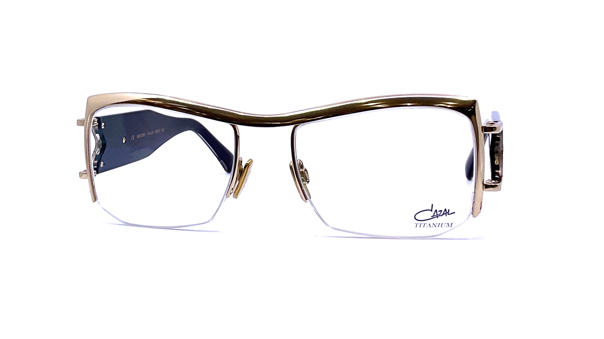 Cazal 5001 Sunglasses - Black/Gold Frame with UV Protection - Perfect for Outdoor Activities, Driving, and Fashion Accessories