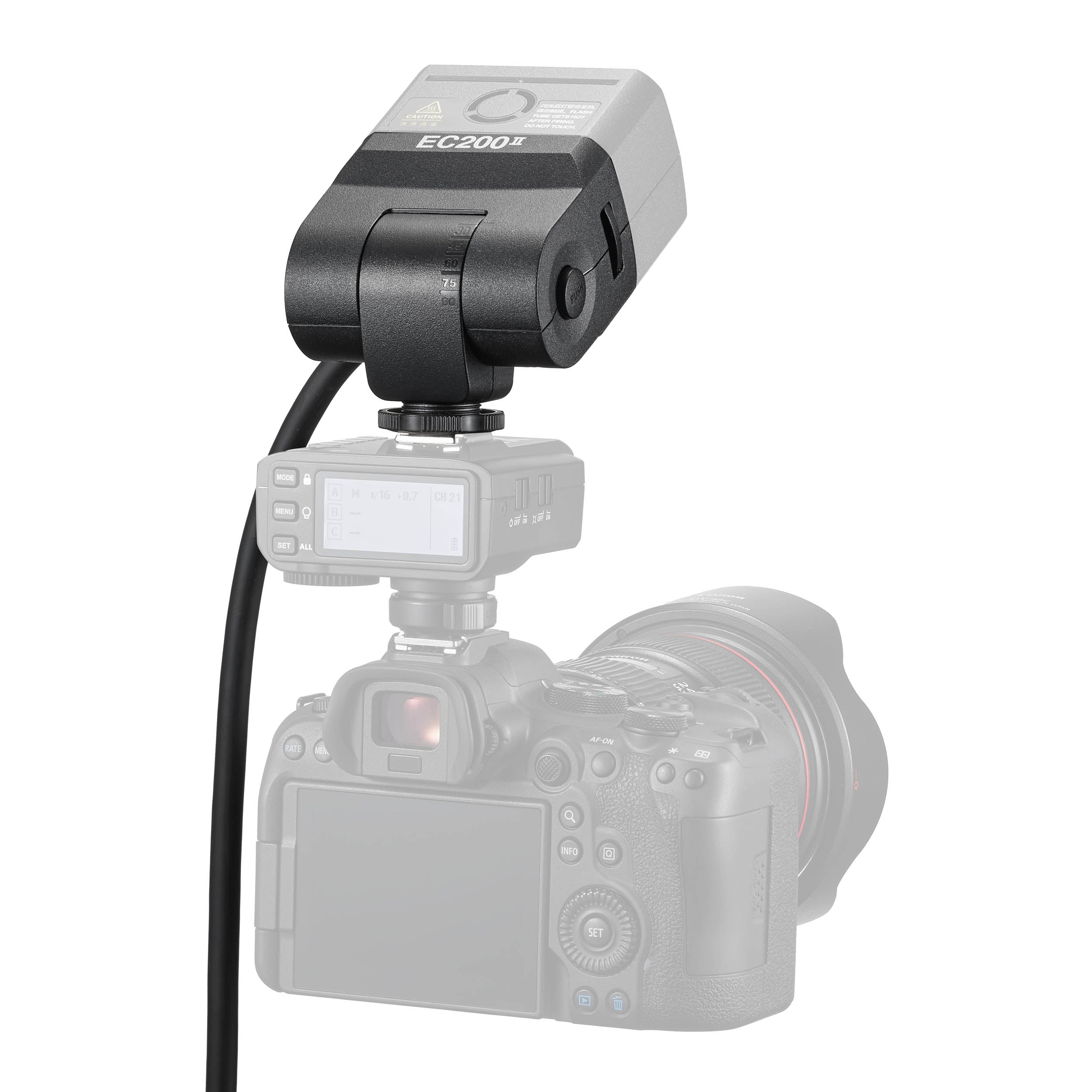 Godox AD200ProII EC200II Extension Head - Flash Accessory for Studio & Outdoor Photography - Perfect for Portraits, Events, and Professional Lighting Setups