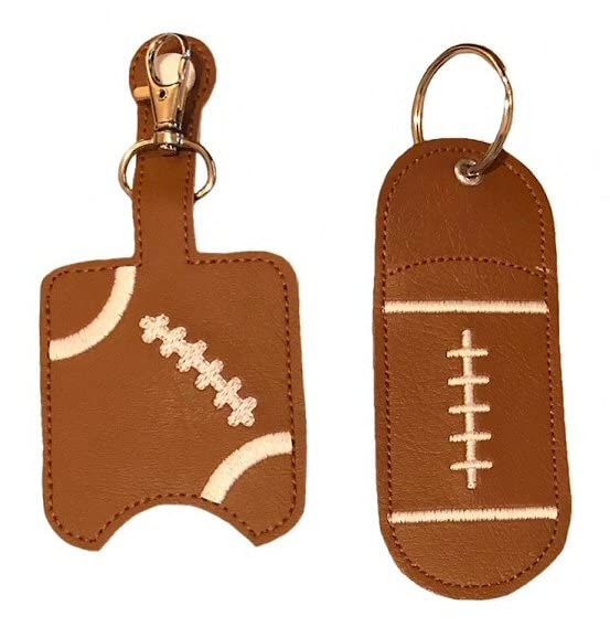 Football-Shaped Hand Sanitizer & Lip Balm Holder - Portable Sports Accessory for Games, Travel, and School
