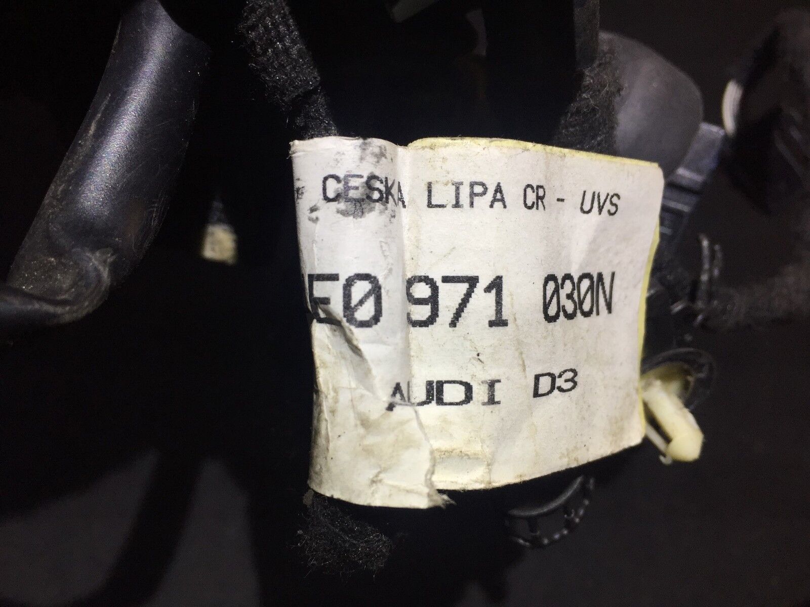 03 04 05 06 Audi A8 D3 Front Right Passenger Door Wire Harness 4E0971030 OEM Replacement - Perfect for Electrical Repairs & DIY Car Maintenance