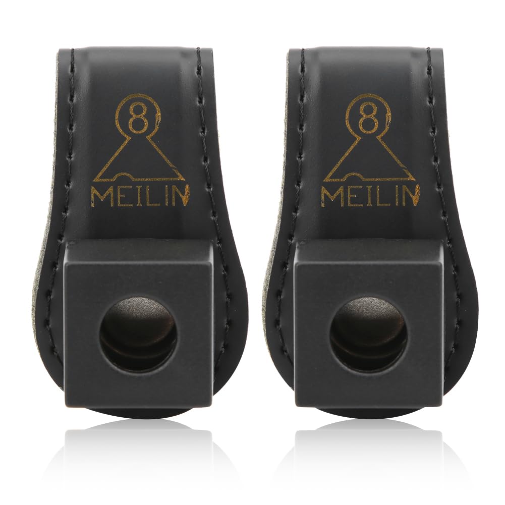 2Pcs Magnetic Billiard Chalk Holder - Compact Pool Cue Chalk Clip with Belt Attachment | Durable Stitched Design for Billiards Accessories & Cosmetic Supplies | Perfect for Pool Halls, Home Game Rooms & Professional Players