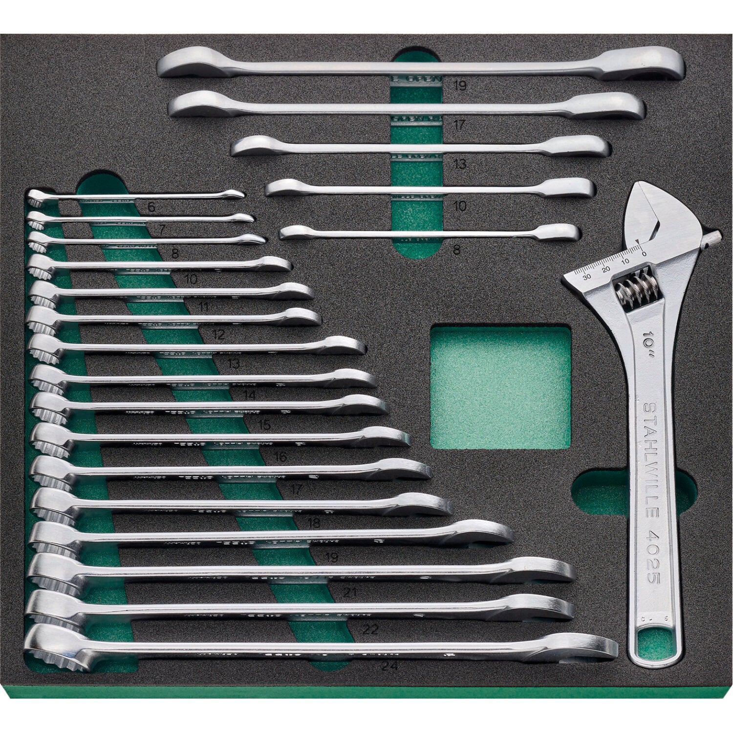 Stahlwille 96830267 Professional Wrench Set - 10-Piece High-Quality Steel Tool Kit for Automotive, DIY & Home Repair