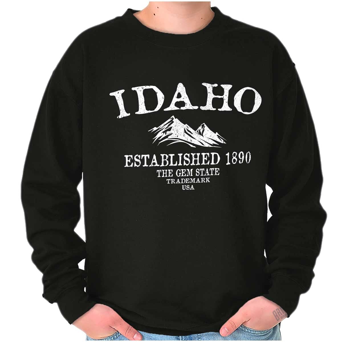 Idaho Vintage Established Hipster Sweatshirt for Men & Women - Unisex Retro Pullover for Casual Wear, Road Trips & Outdoor Adventures