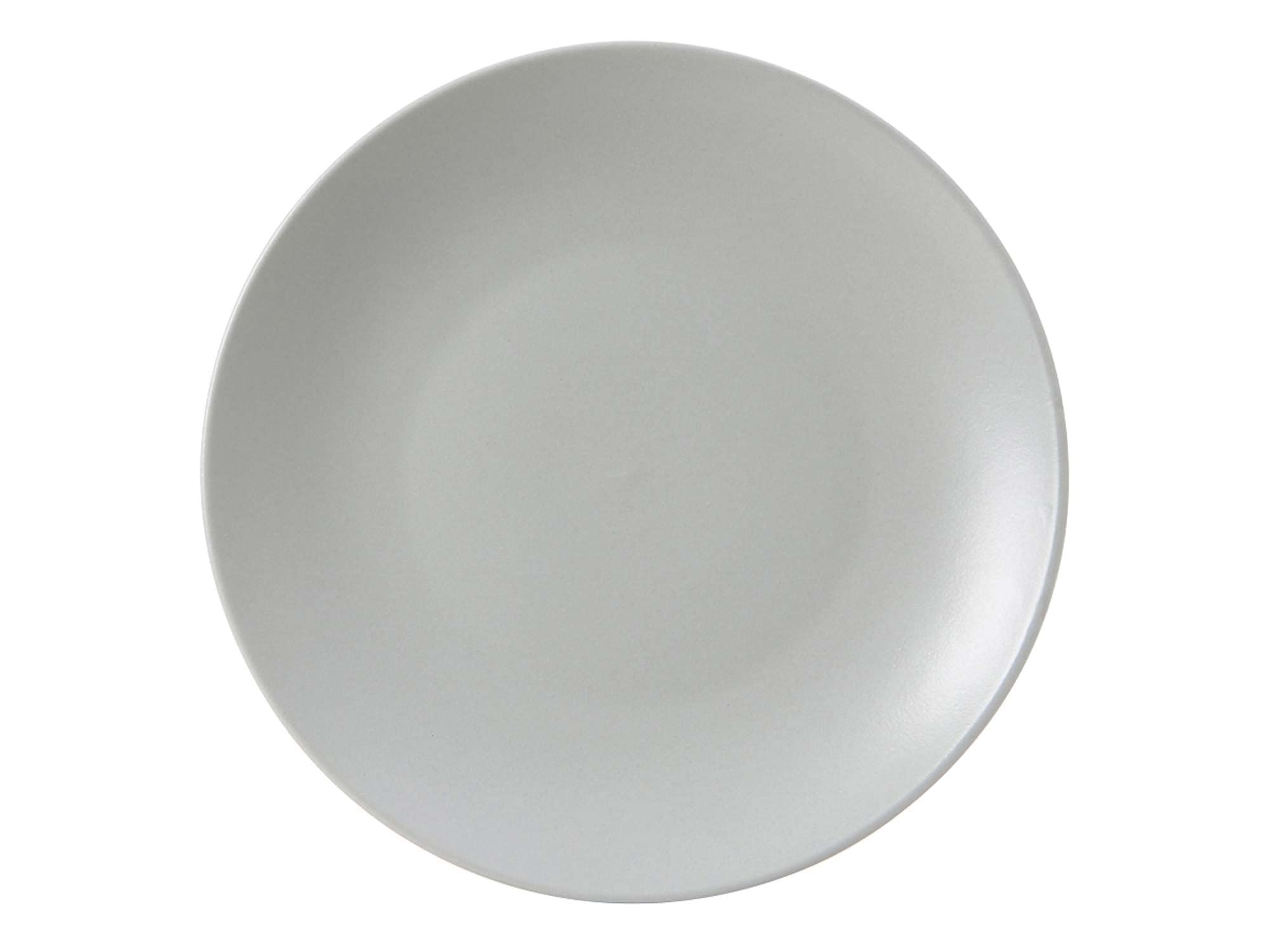Tuxton Zion Matte Gray 10-1/4-Inch Coupe Plates (Set of 12) - Scratch & Chip Resistant, Lead & Cadmium Free, Dishwasher/Microwave/Oven Safe - Perfect for Restaurants, Catering & Elegant Dinner Parties