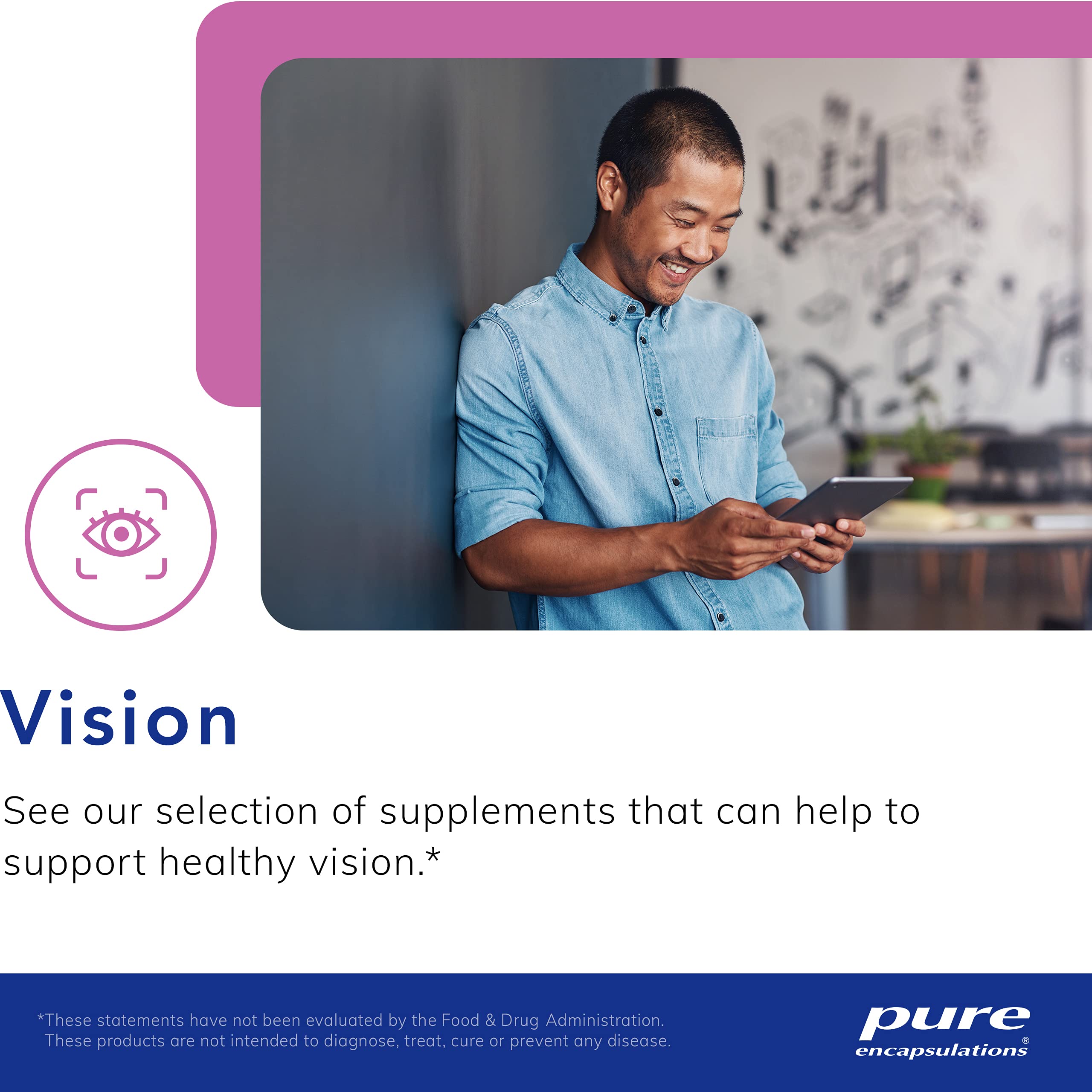 Pure Encapsulations Lutein & Zeaxanthin 120 Capsules - Eye Health Supplement for Macular Support & Vision Protection - Vegan, Non-GMO Antioxidant Formula - Perfect for Computer Users & Aging Eye Care
