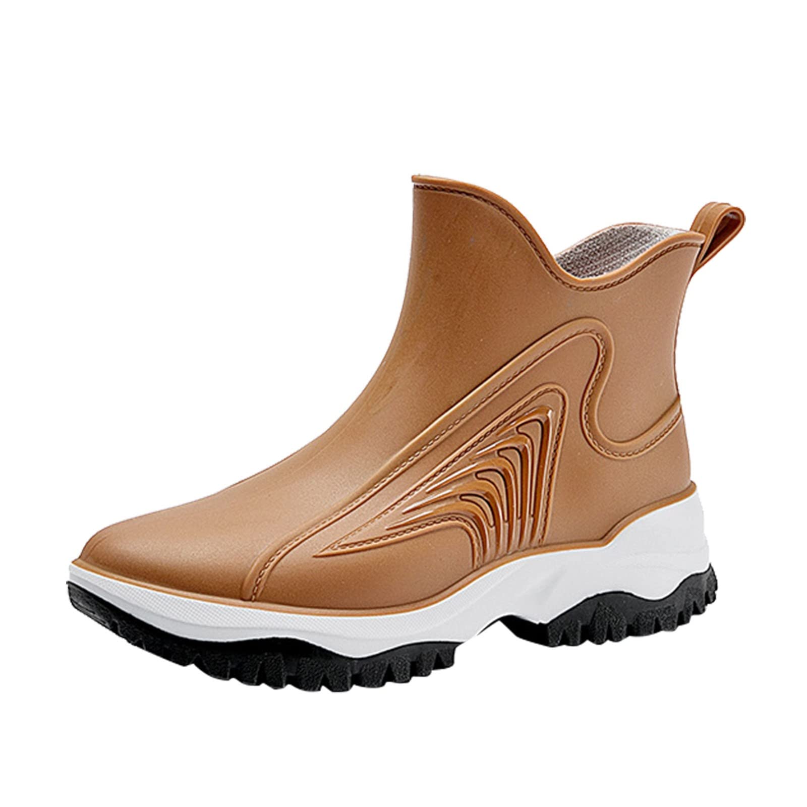 Women's Waterproof Wellington Boots - Lightweight Non-Slip Rain & Snow Boots for Farming, Gardening (Wide Calf Design) - Perfect for Outdoor Work, Hiking & Wet Weather Activities