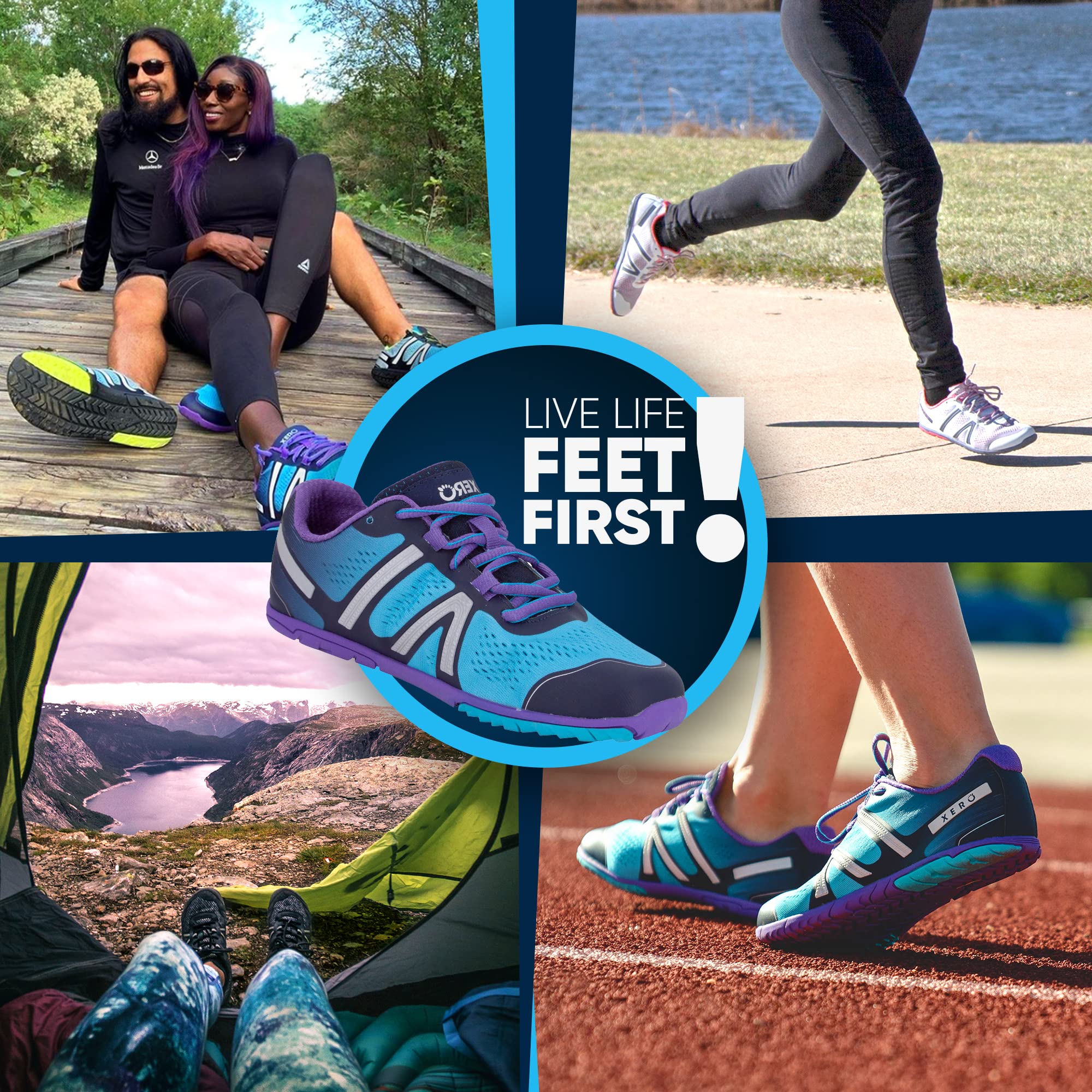 Xero Shoes Women's Barefoot Running Shoes - Minimalist Zero Drop Trail Running Shoes with Wide Toe Box | Lightweight & Flexible for Natural Movement | Perfect for Trail Running, Gym Workouts & Everyday Wear