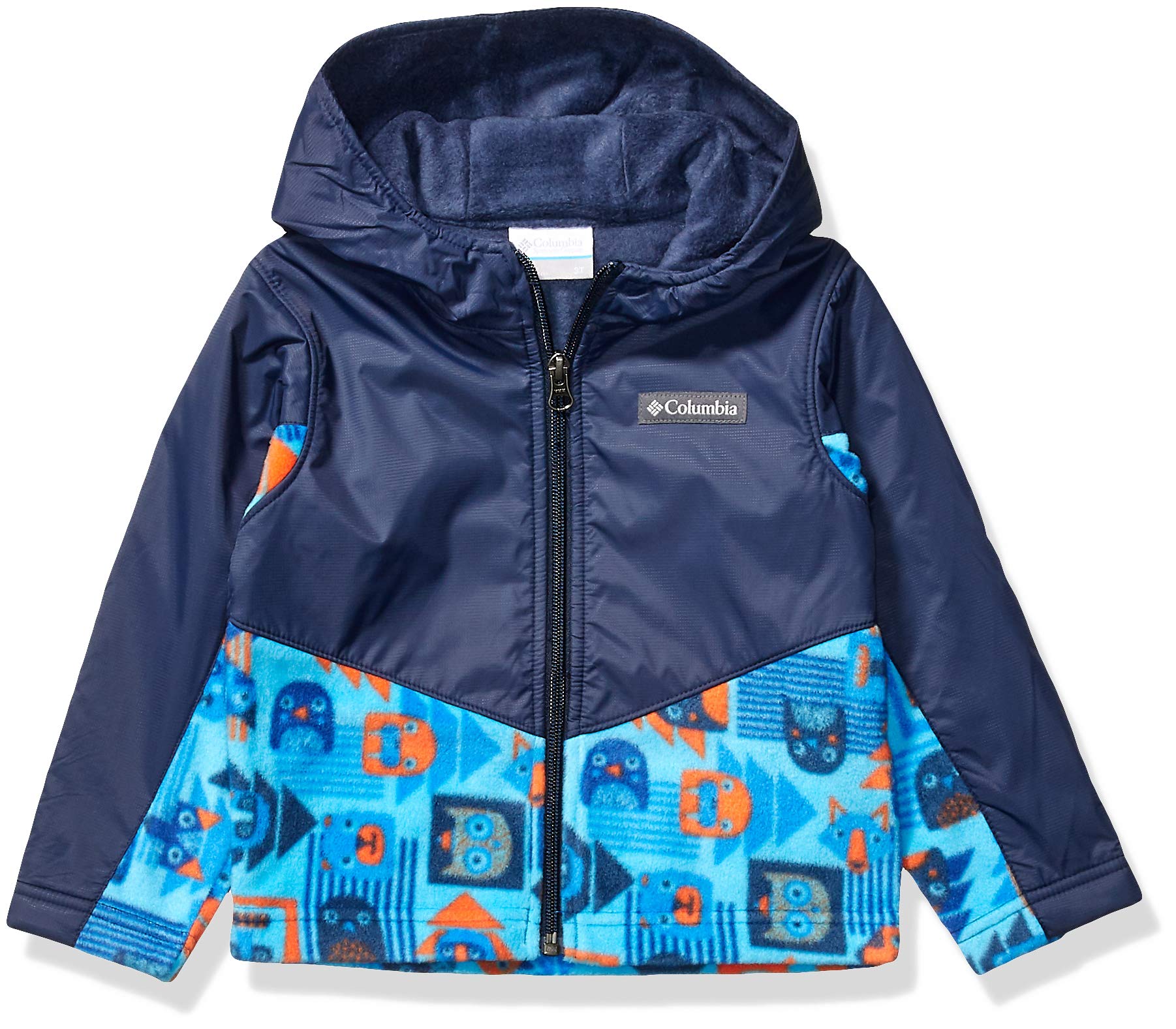 Columbia Boys' Steens Mt Overlay Hoodie - Water-Resistant Fleece Jacket for Outdoor Activities, Hiking & School Wear