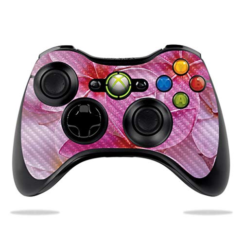 Premium Carbon Fiber Skin for Microsoft Xbox 360 Controller - Floral Design | Protective & Durable Textured Cover | Easy to Apply, Remove & Change Styles | Made in USA | Perfect for Gaming, Collecting & Customization